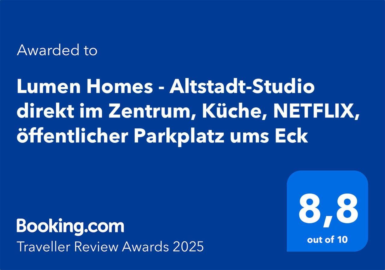 Lumen Homes - Altstadt-Studio Direkt Im Zentrum, Kueche, Netflix, Oeffentlicher Parkplatz Ums Eck 잉골슈타트 외부 사진